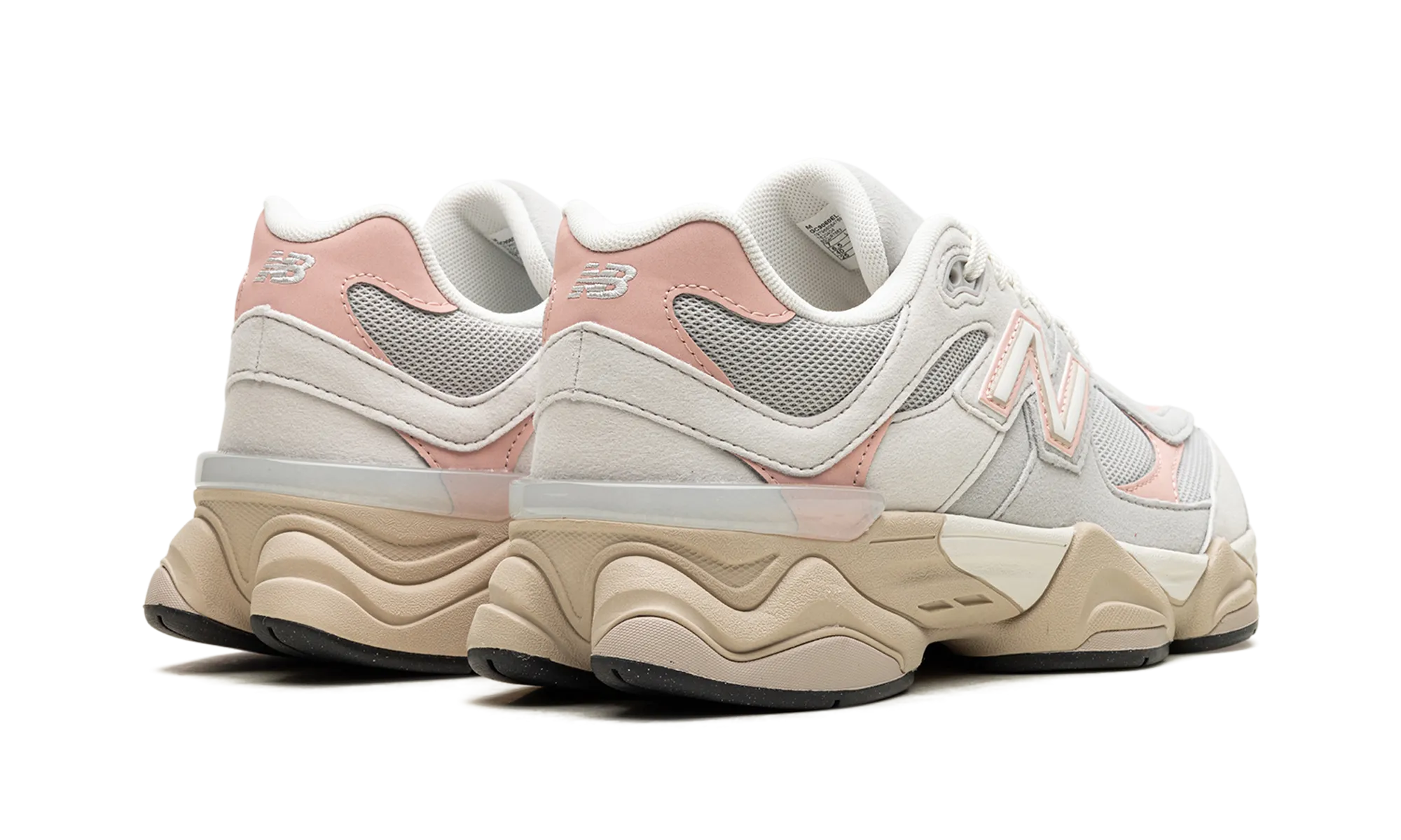 9060 GS "Pink Haze" Breathable Outsole running on a gravel track shoes
