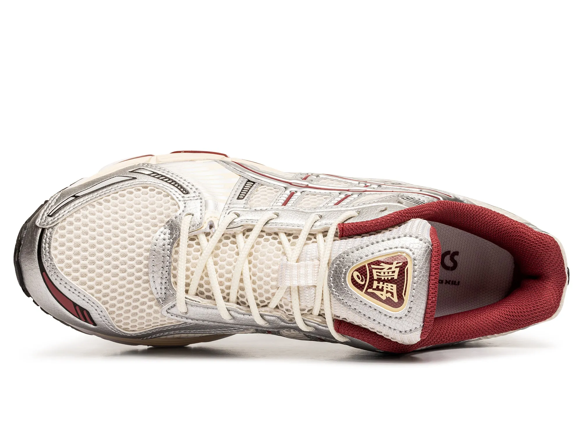 Asics Gel-Kayano 12.1 Cream / Pure Silver xld Outfit Key Garden Walk