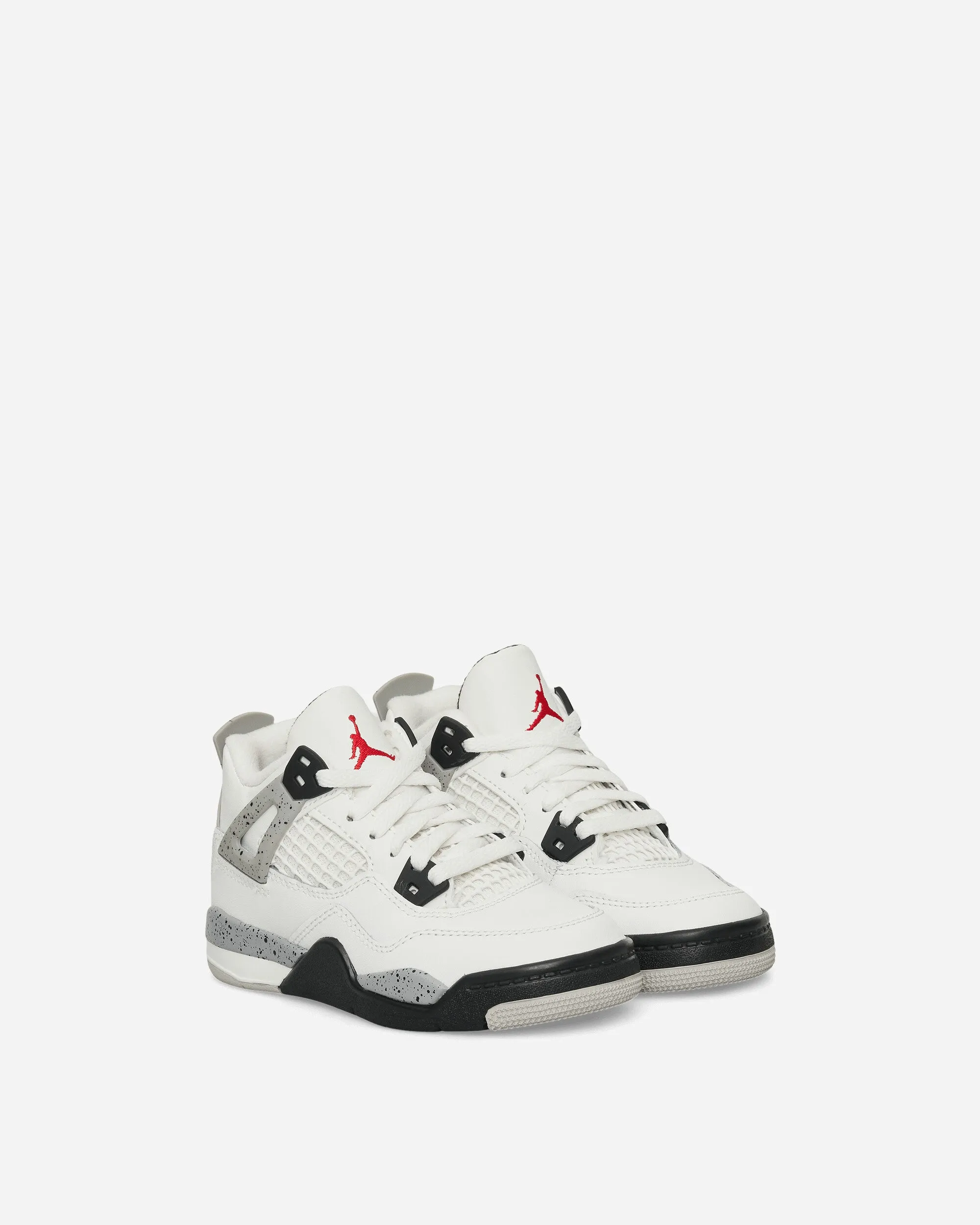 Air Jordan 4 (PS) Sneakers White Cement Adaptive Lacing System Youth Style