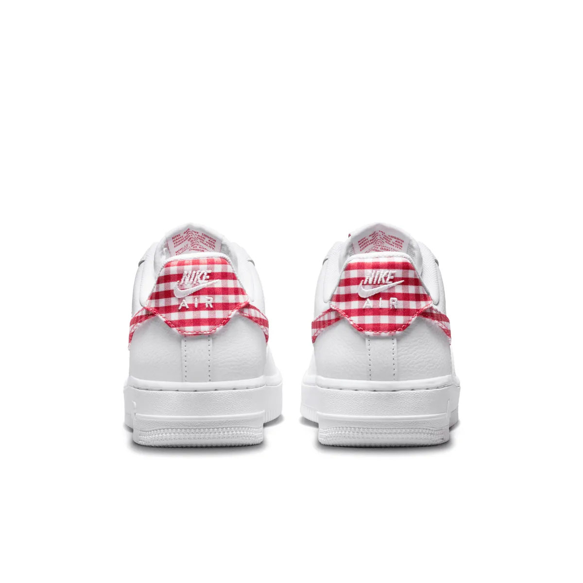 Wmns Air Force 1 ??07 'Gingham Red' Shock-absorbent look