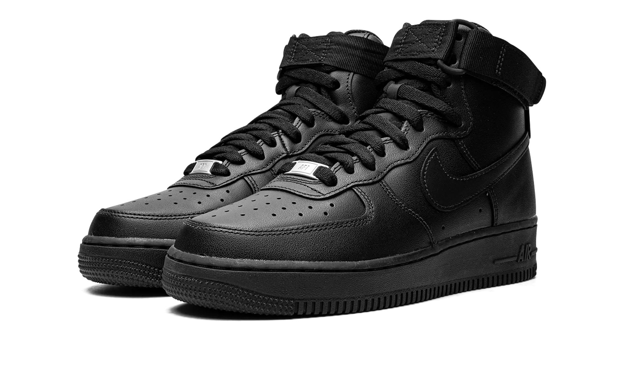 WMNS AIR FORCE 1 HI "Triple Black" Aero Dynamic Silhouette