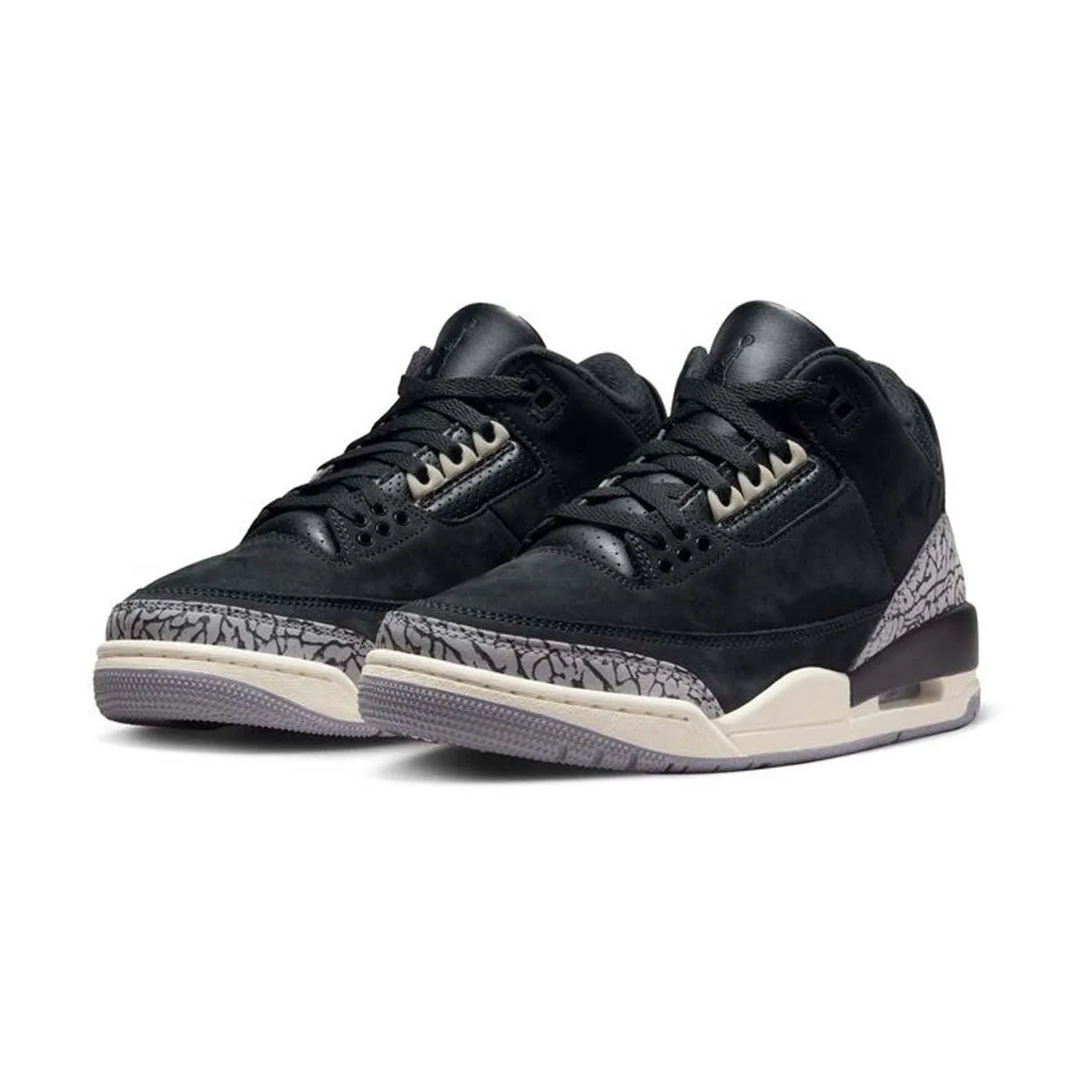 Optimal ease Trendy Look Wmns Air Jordan 3 Retro 'Off-Noir'