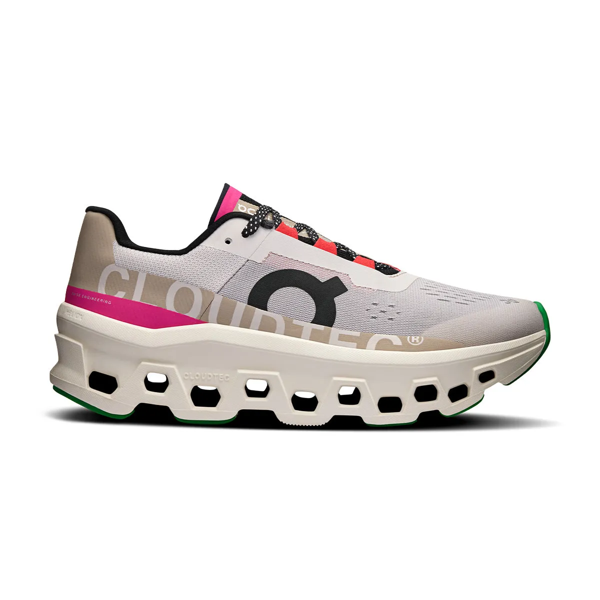 Wmns Cloudmonster 'Silver Ivory' Pilates practitioners - specific functions Shock - absorbing midsole