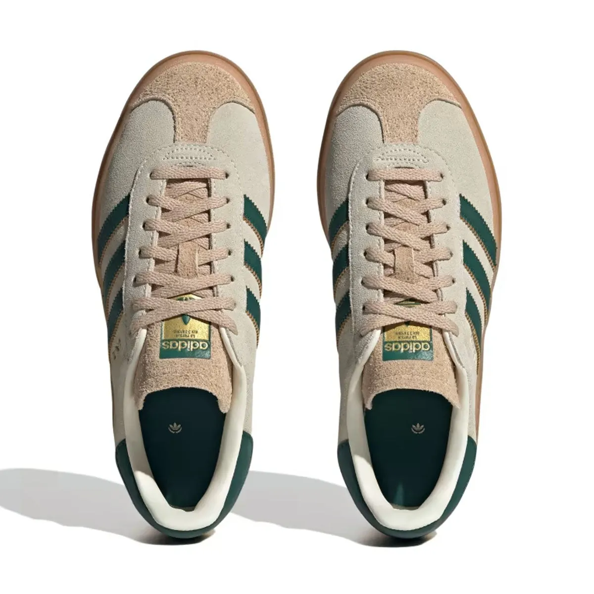 Tailored Design soccer players - specific benefits Wmns Gazelle Bold 'Cream White Collegiate Green'