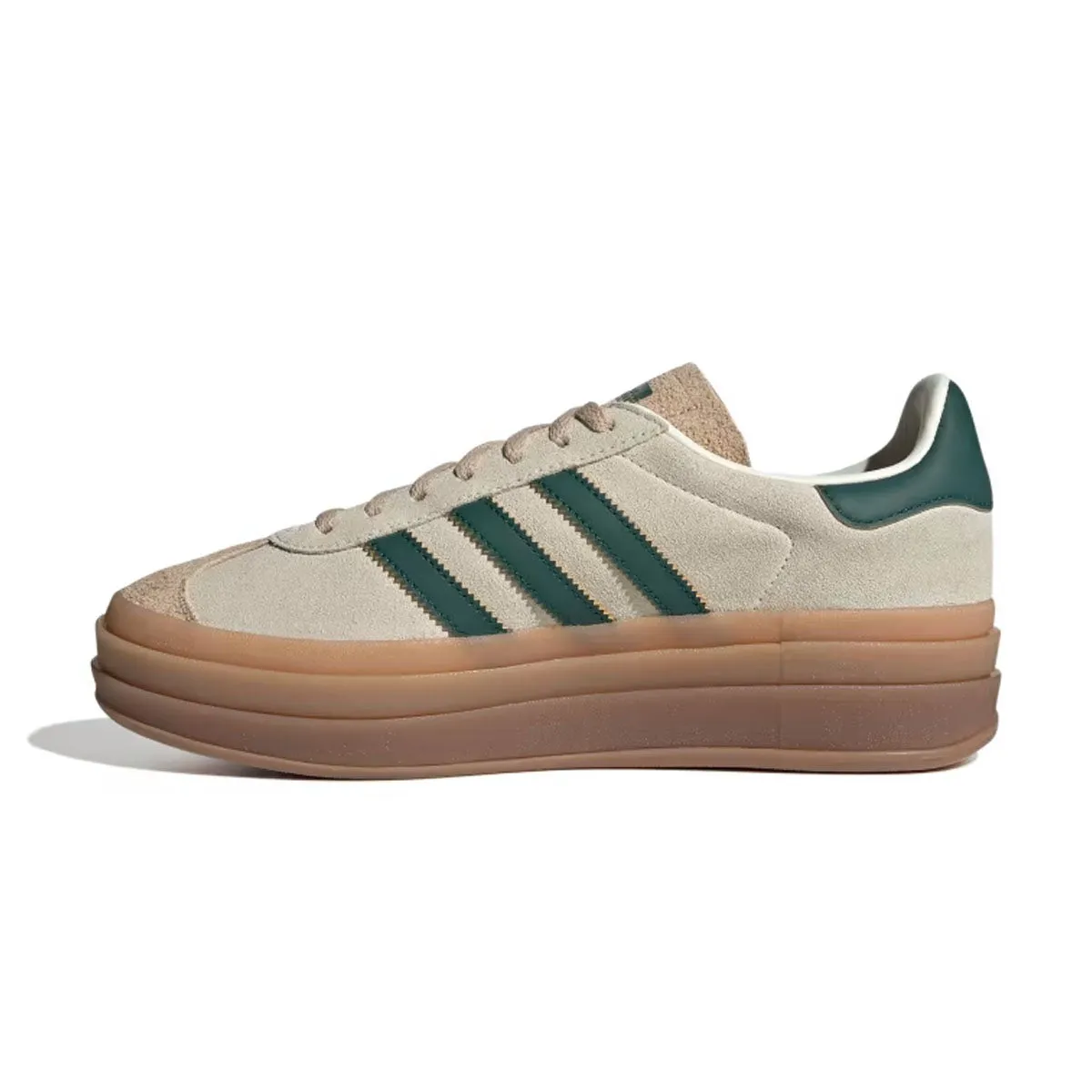 least gym skaters Wmns Gazelle Bold 'Cream White Collegiate Green'