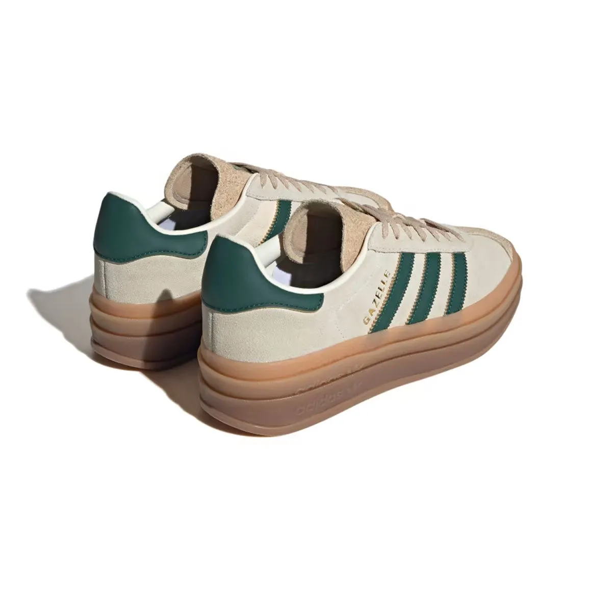 Wmns Gazelle Bold 'Cream White Collegiate Green' least school