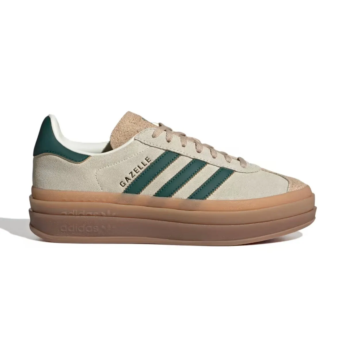 Patent Leather Casual cushioning Wmns Gazelle Bold 'Cream White Collegiate Green'