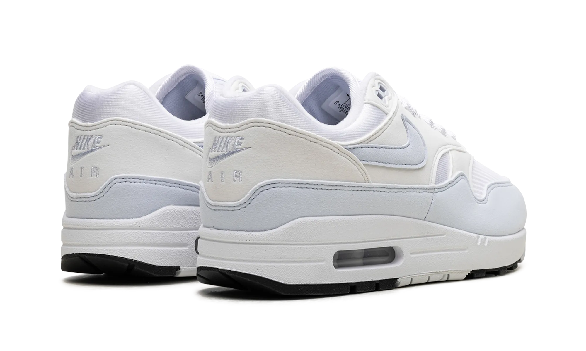 low - profile sole microfiber WMNS NIKE AIR MAX 1 "FOOTBALL GREY"