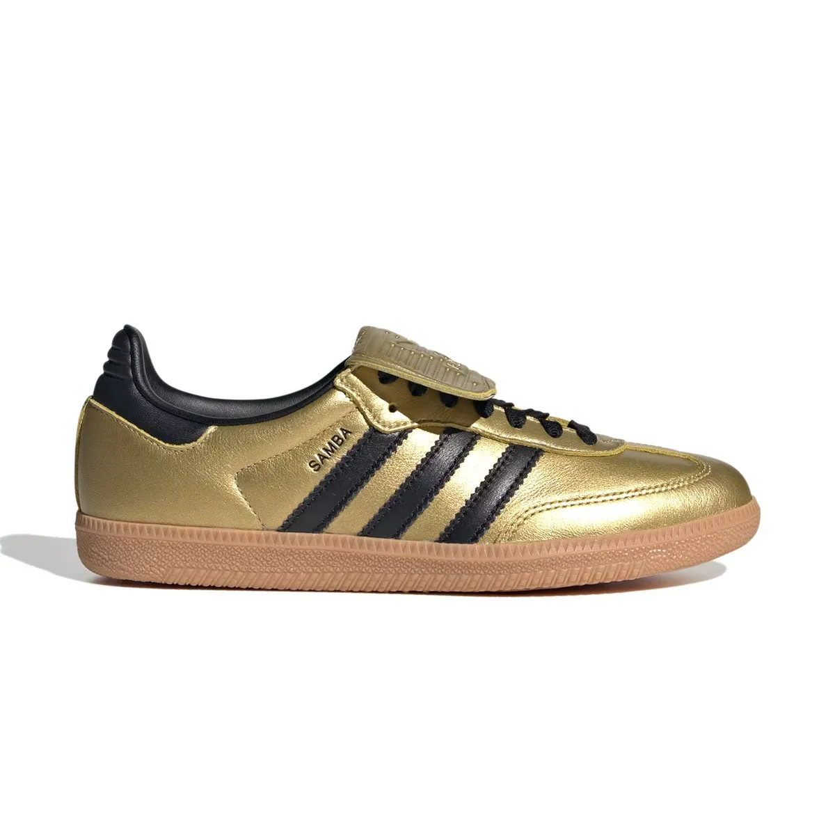 Stain-Resistant Wmns Samba Long Tongue 'Gold Metallic Black Gum'
