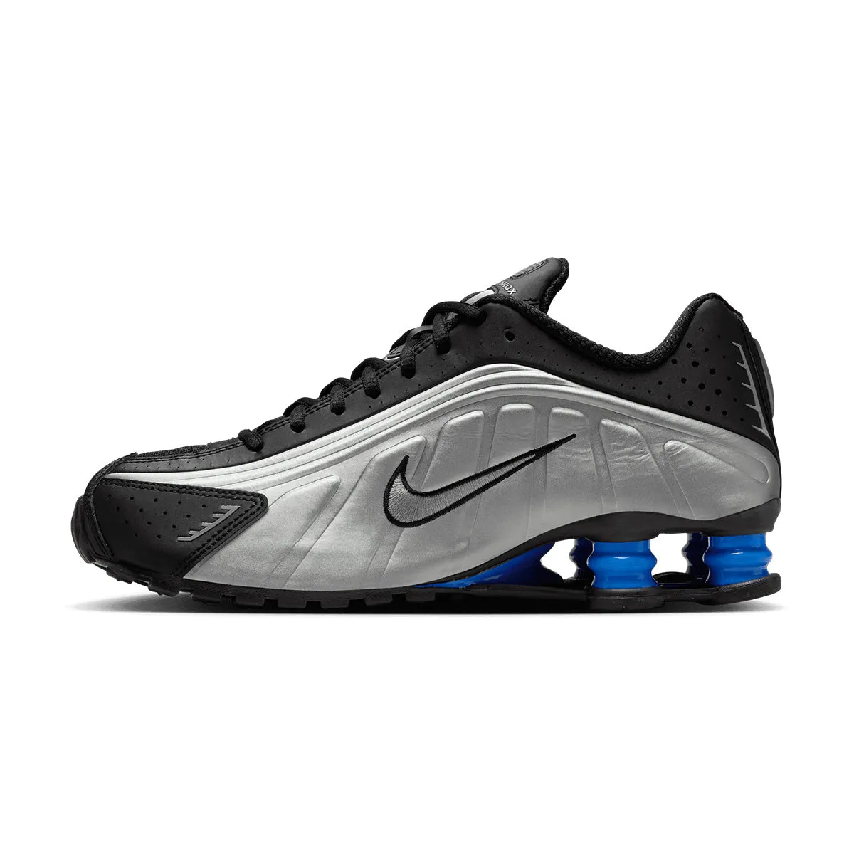 Wrinkle-Resistant Lightweight Construction Wmns Shox R4 'Metallic Silver Black Racer Blue'