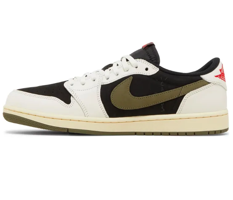 Women's Air Jordan 1 Low OG SP Travis Scott (Olive) Cushion Boost All Day Comfort Tech