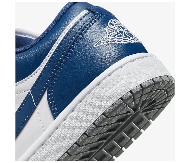 Women's Air Jordan 1 Low (Stealth Grey/French Blue) Timeless Performance