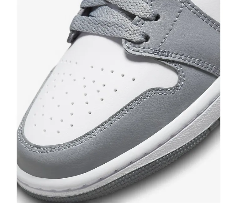 Women's Air Jordan 1 Low (Stealth Grey/French Blue) Active Mode Outdoor Run