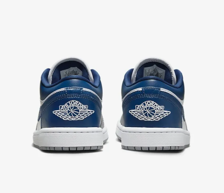 Eco Choice Travel Fit Women's Air Jordan 1 Low (Stealth Grey/French Blue)