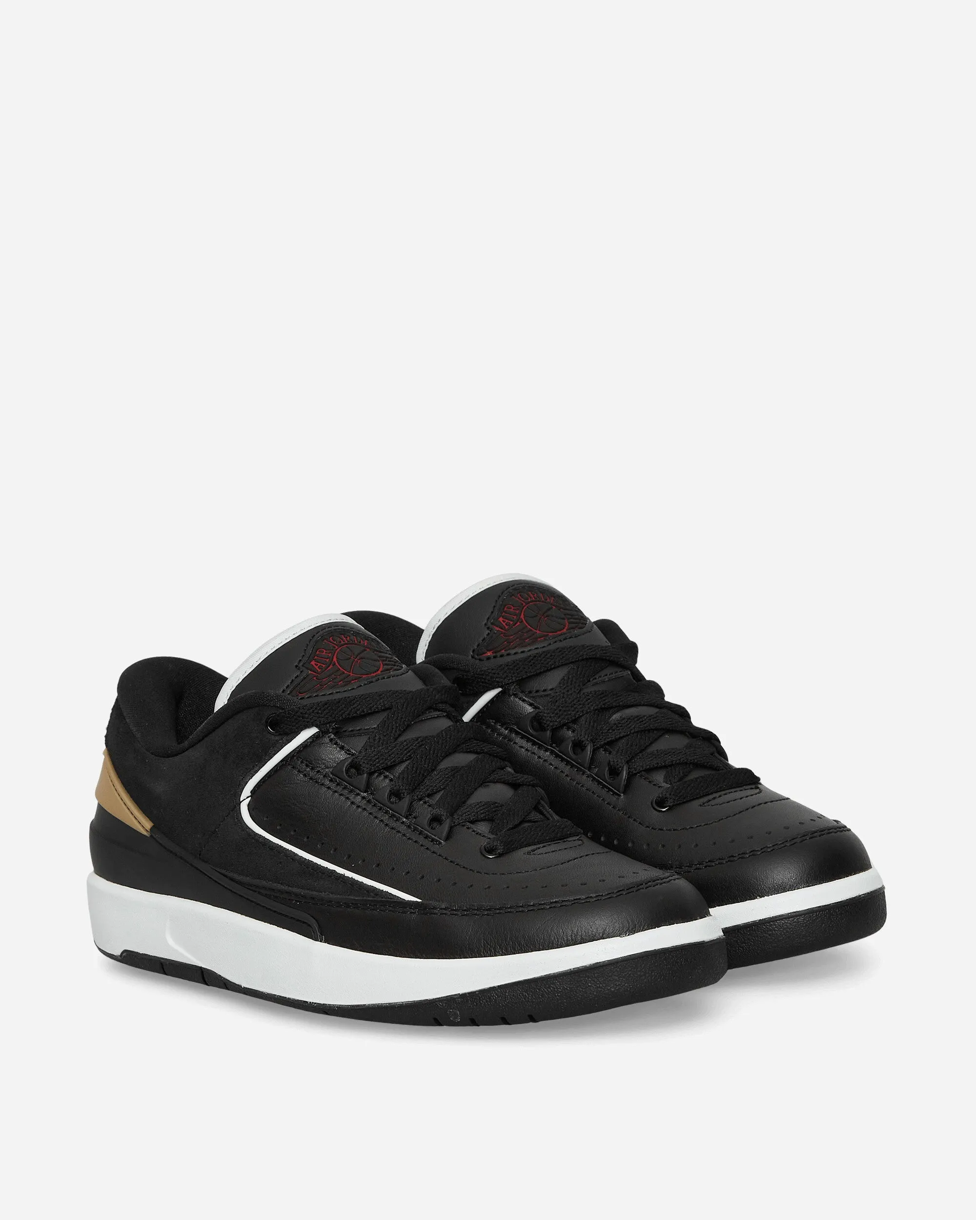 Elastic Lacing System Comfort Canvas Women's Air Jordan 2 Retro Low Sneakers Black