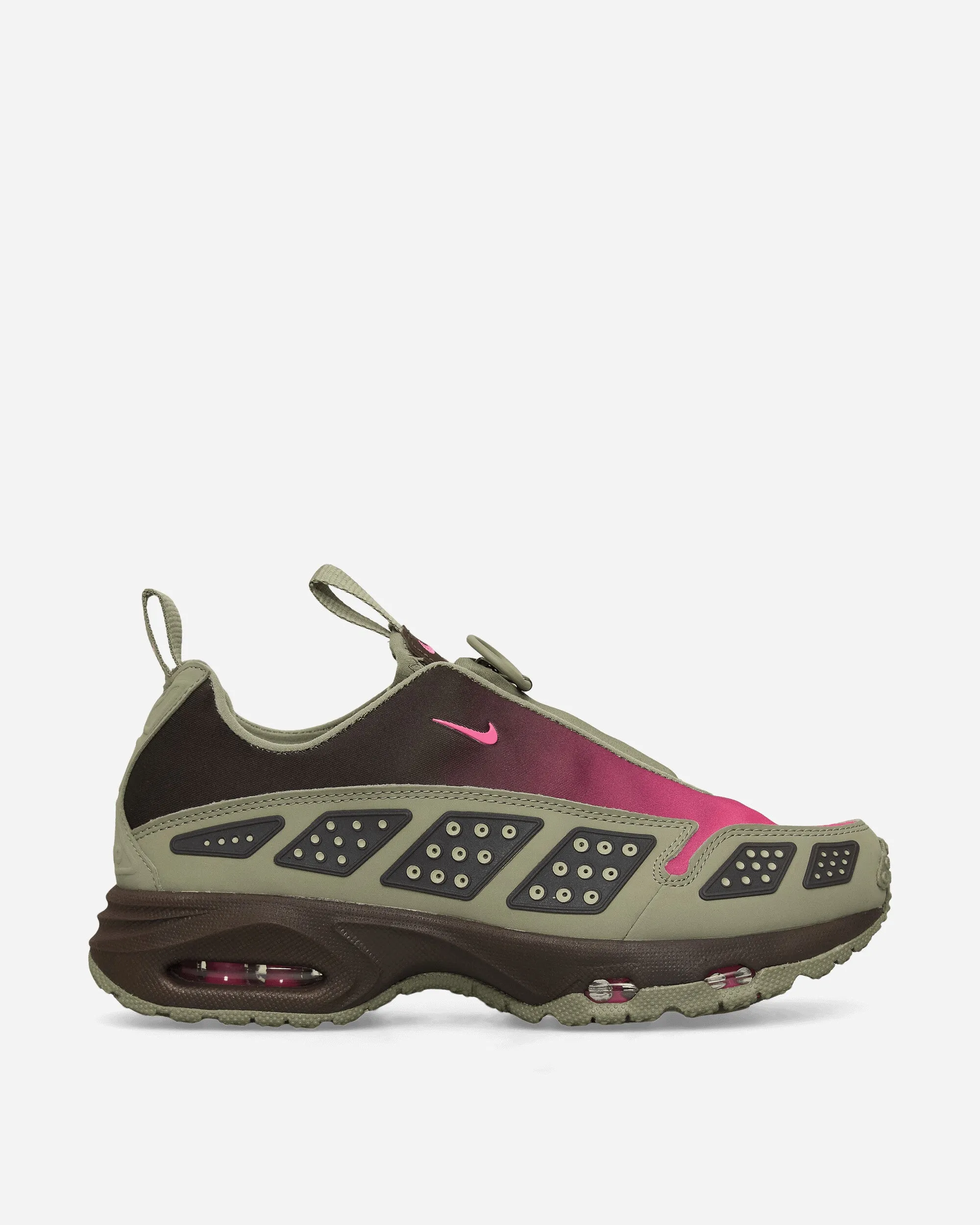Women's Air Max SNDR Sneakers Light Army / Baroque Brown / Pinksicle TPU Reinforcement Cool Fit