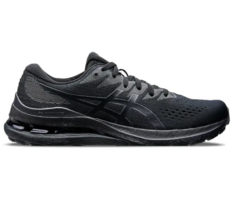 Breathable surface Women's Asics Gel-Kayano 28 (Black/Graphite Grey)