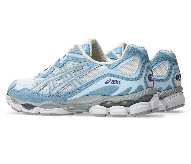 Women's Asics Gel NYC (Cream/Arctic Sky) Classy silhouette