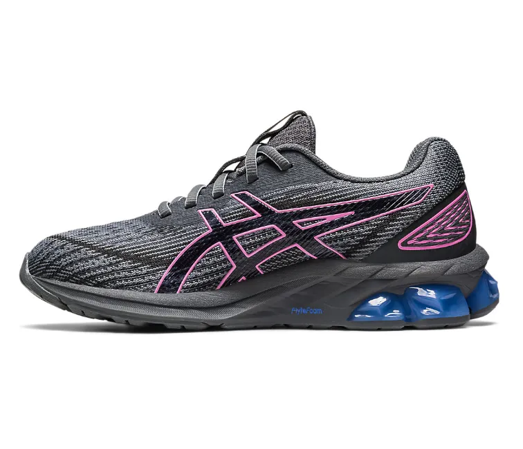 Women's Asics Gel-Quantum 180 7 (Steel/Bubblegum) Quick lace Breathable Weave