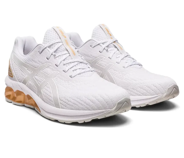 Women's ASICS Gel-Quantum 180 7 (White/Champagne) Recycled Polyester FoamMidsole