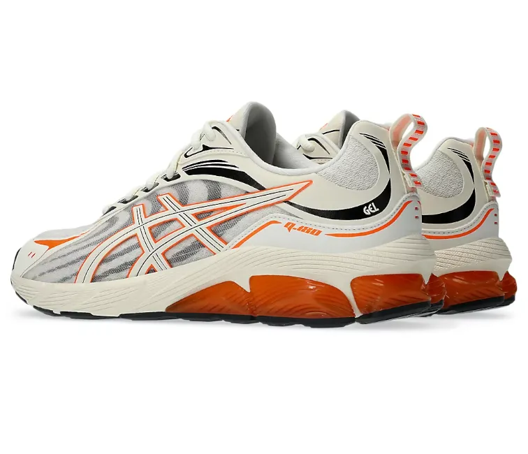 Women's Asics Gel Quantum 180 8 (Cream/Shocking Orange) Ventilated Lining Slip Resistant Traction