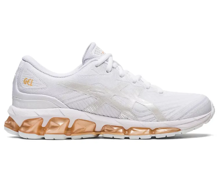 Women's Asics Gel-Quantum 360 7 (White/Champagne) Plush flexibility