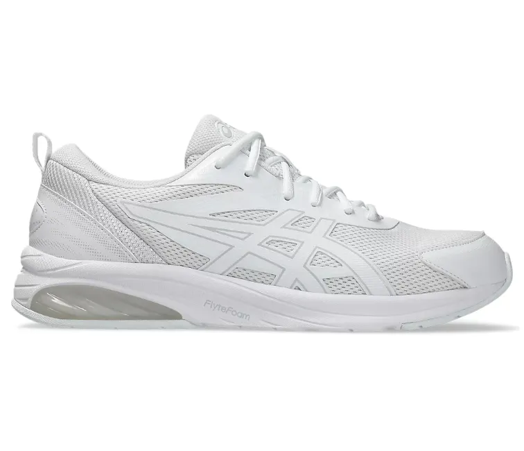 Womens Asics Gel Quantum KEI (White/Cloud Grey) Microperforated Vamp Slip Resistant Traction