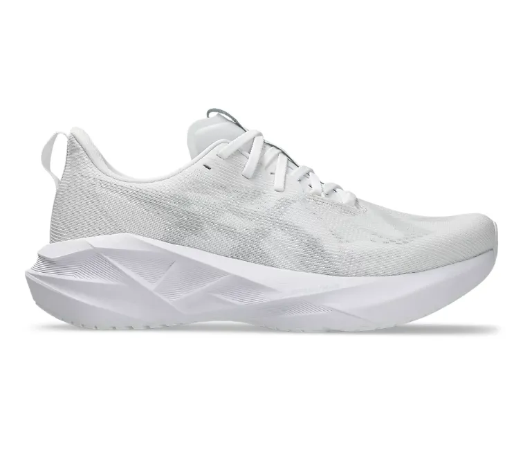 Women's Asics Novablast 5 (White/Piedmont Grey) Cool Interior Street Touch