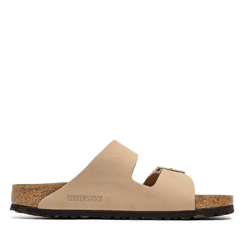 Women's Birkenstock Arizona Soft Footbed Nubuck - Sandcastle Durable Support Walk Light