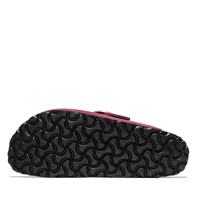 Simple Fit Women's Birkenstock Boston Big Buckle Nubuck - Berry Crush