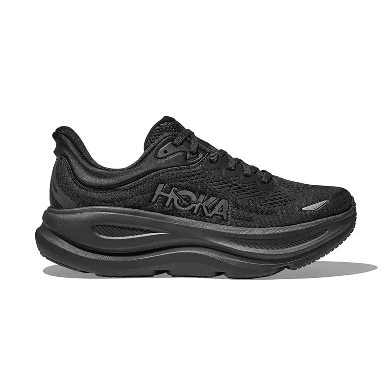 Women's Bondi 9 (WIDE) Black/Black polyester - feature shoes
