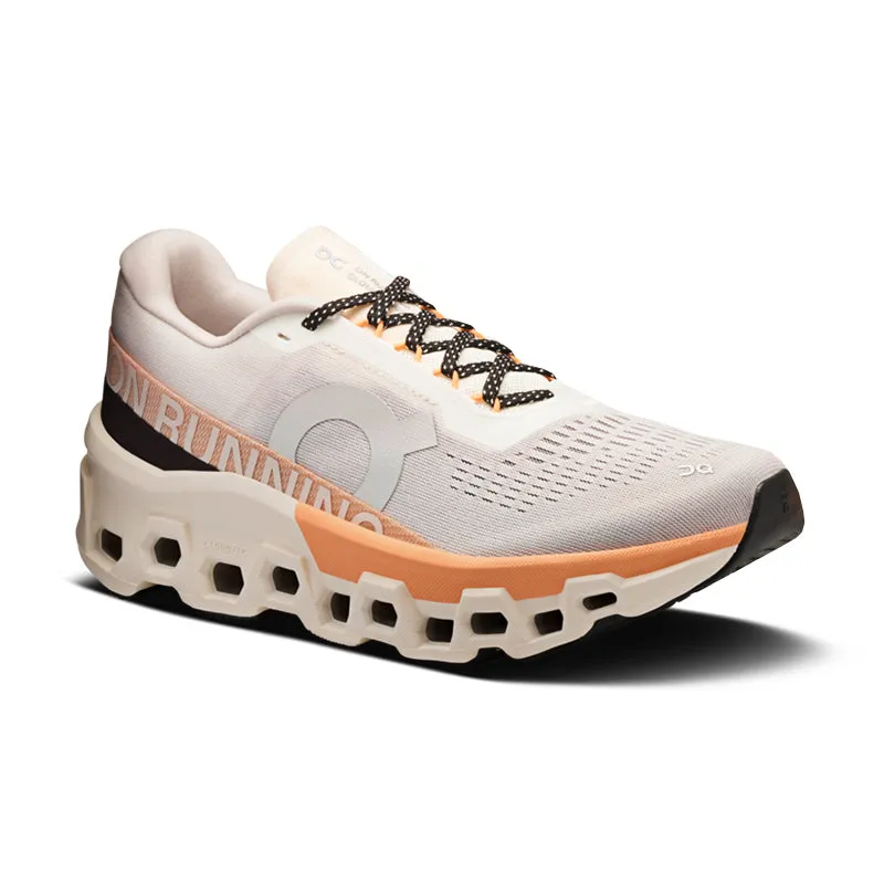 Women's Cloudmonster 2 Ivory/Tangerine Easy Clean Comfort-focused design
