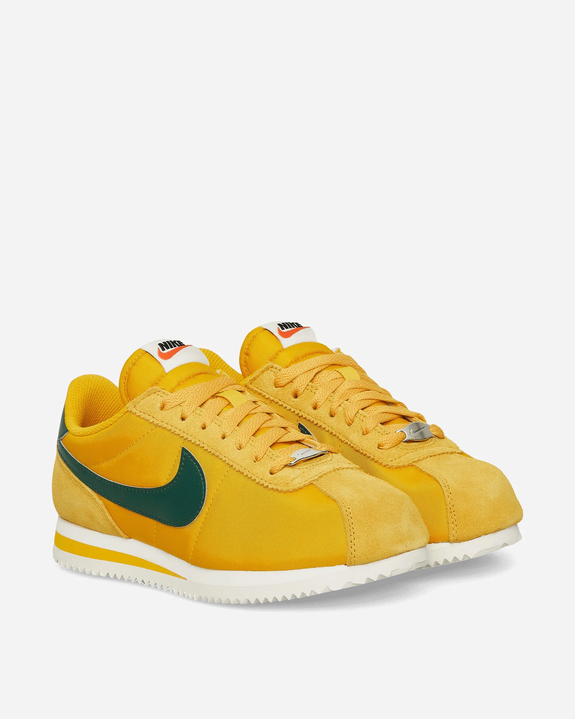 Calm Texture Ergonomic Sole Women's Cortez Textile Sneakers Yellow Ochre / Gorge Green