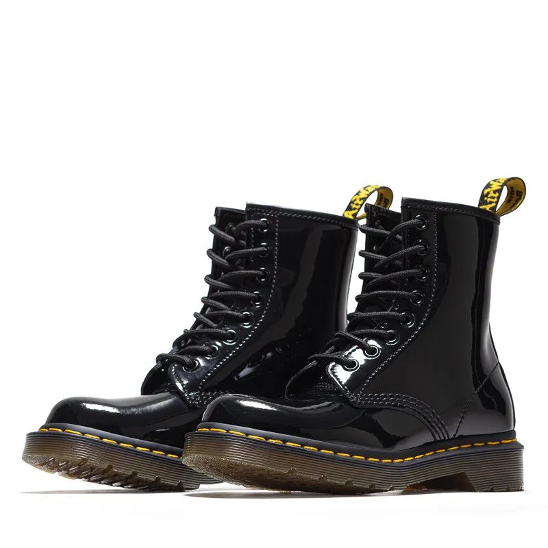 Women's Dr. Martens 1460 - Black Patent Lamper Durable Build Cool Look