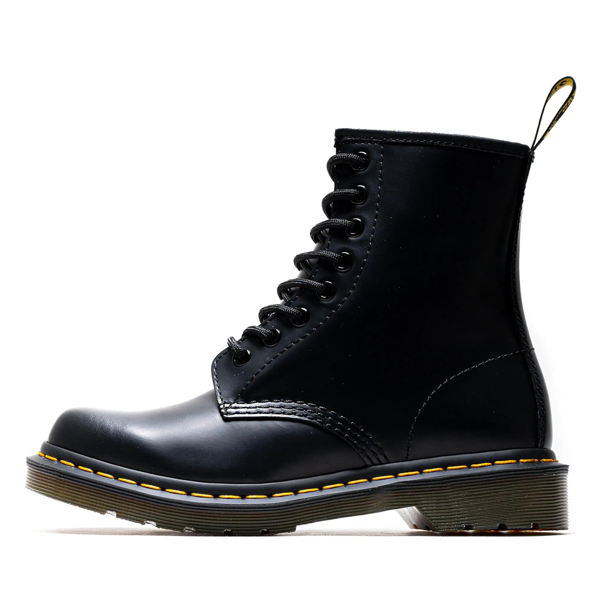 Women's Dr. Martens 1460 Smooth Leather Boot - Black hypoallergenic Zip Up