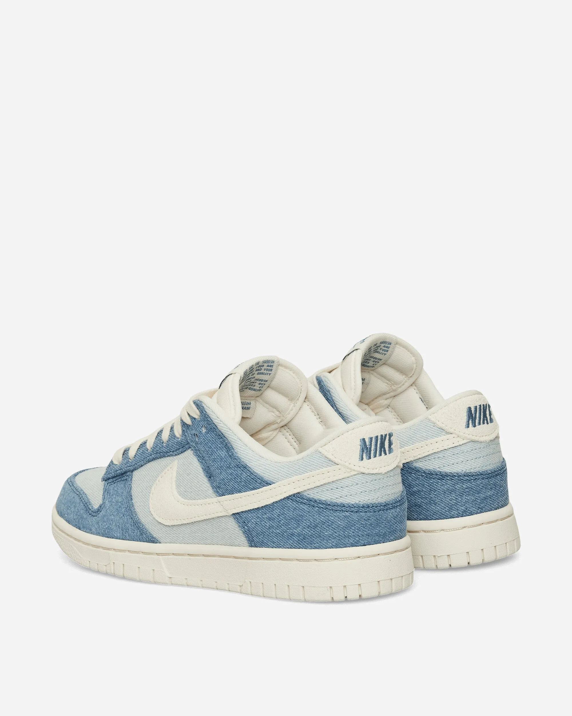 Elastic Bands Flexible Torsion Women's Dunk Low 'Denim' Sneakers Smoky Blue / Denim Turquoise