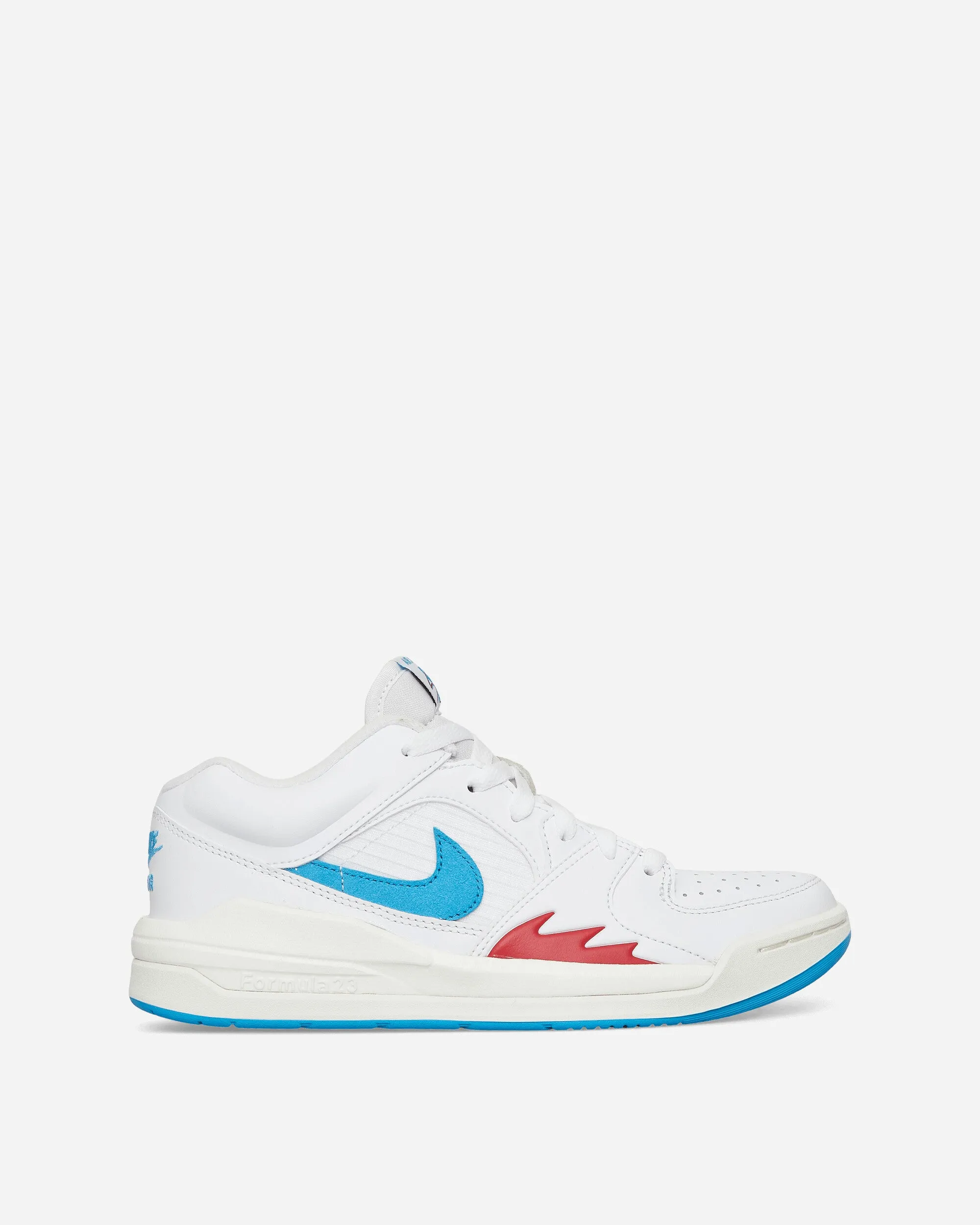 Women's Jordan Stadium 90 Sneakers White / Dark Powder Blue Non Slip Inner Sock