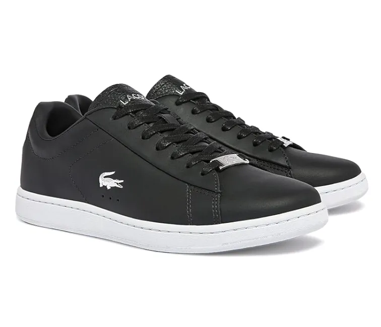 Essential Look Iconic wear Women's Lacoste Carnaby Evo 0722 1 (Black/Silver)