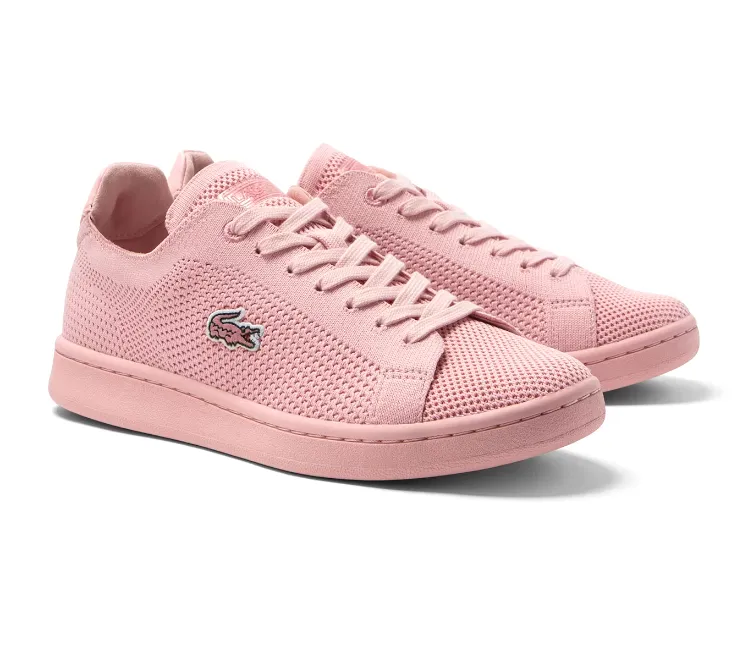 Structured Heel Cup Women's Lacoste Carnaby Piquee 123 (Pink)