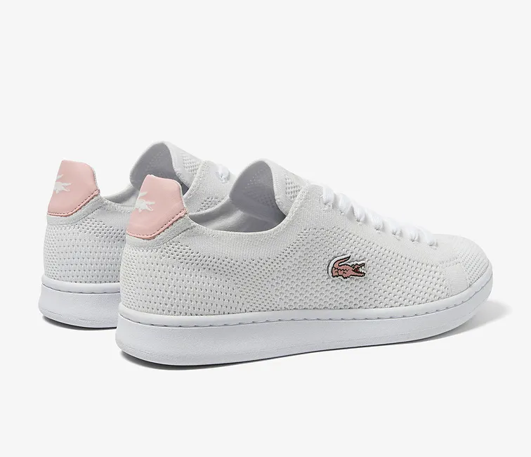 Women's Lacoste Carnaby Piquee 123 (White/Pink) Weight Free