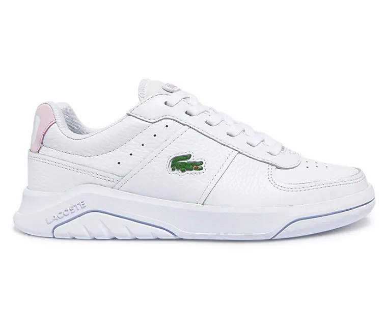 Women's Lacoste Game Advance 0722 (White/Light Pink) Sock Like Collar Anti Pressure Insole