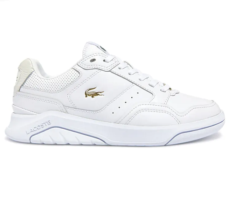 Women's Lacoste Game Advance Luxe (White/Gold) Athletic
