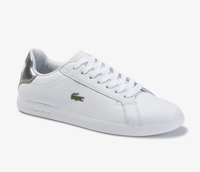 Women's Lacoste Graduate 120 1 (White/Silver) Easy Entry