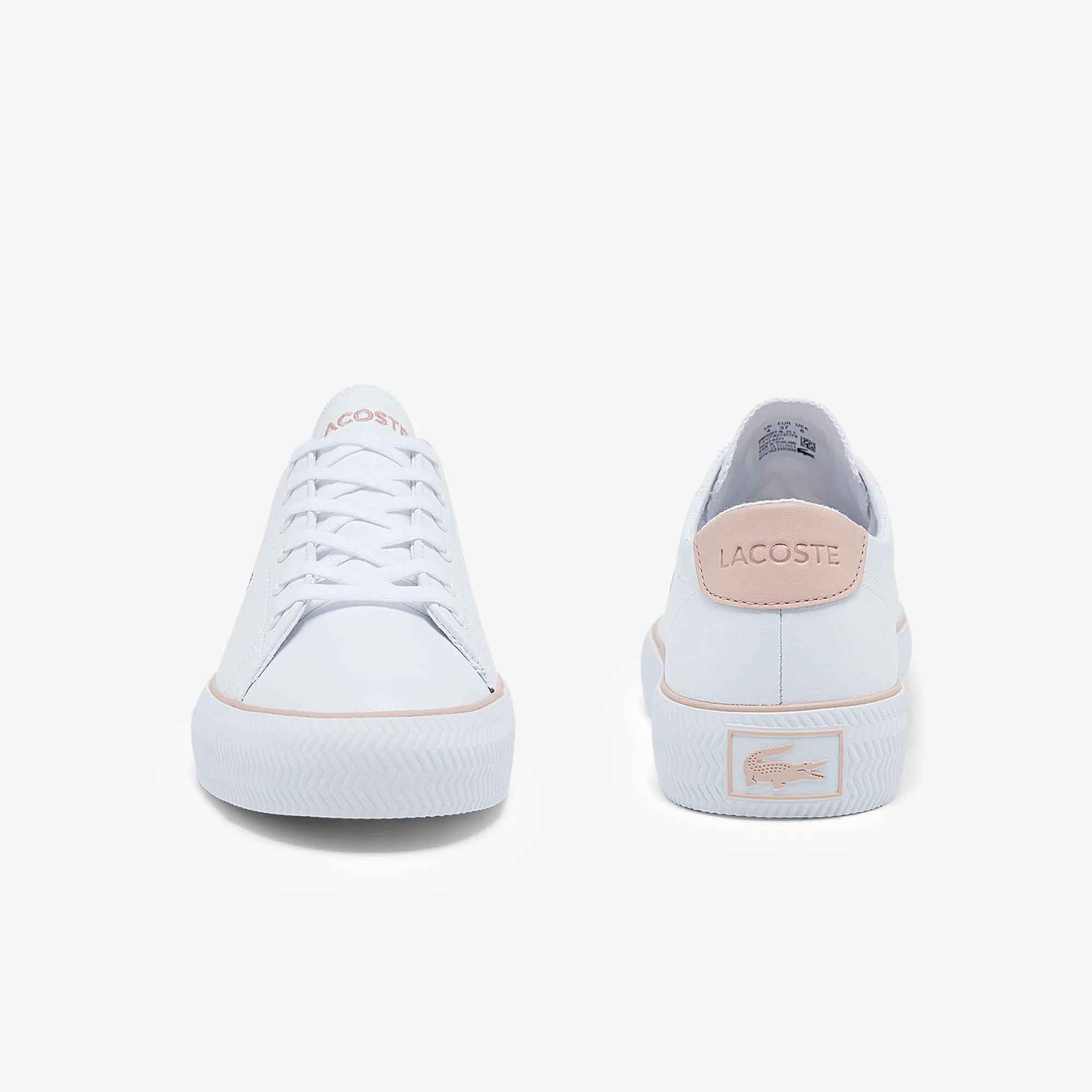 Women's Lacoste Gripshot BL 21 1 CFA (White/Light Pink) Impact Resistant Plate Soft Material