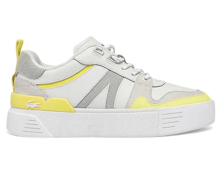Power Motion Women's Lacoste L002 0722 CFA (White/Yellow)