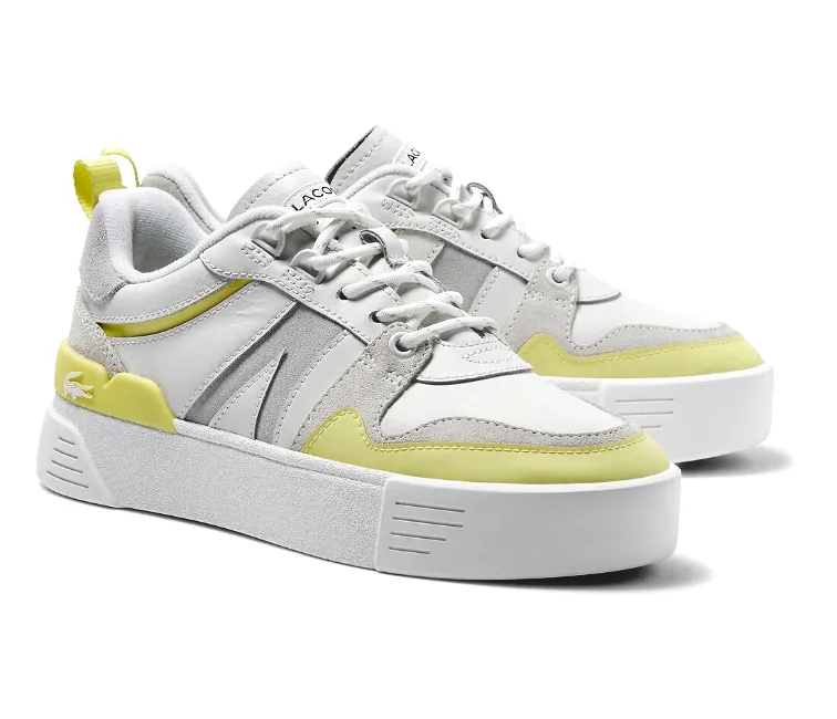 Women's Lacoste L002 0722 CFA (White/Yellow) Motion Boost Air Mesh
