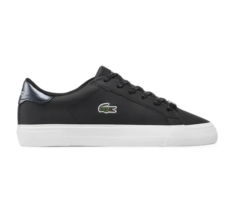 Women's Lacoste Lerond Plus 0521 CFA (Black/White) Ergonomic Heel Cup