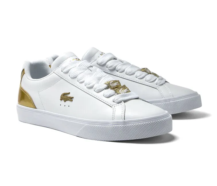 Stitchless Bonding Women's Lacoste Lerond Pro 123 3 (White/Gold)
