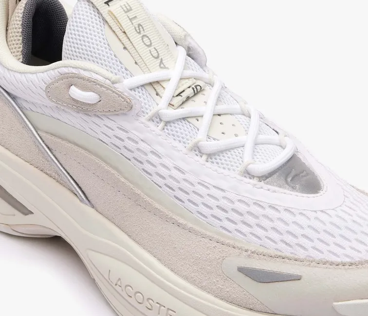 Women's Lacoste Odyssa 123 1 SFA (White/White) Hydration Wicking Bold Detail