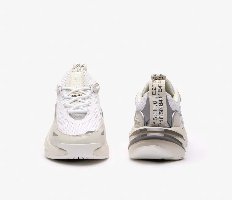 Seamless Upper Fabric Road Tested Women's Lacoste Odyssa 123 1 SFA (White/White)